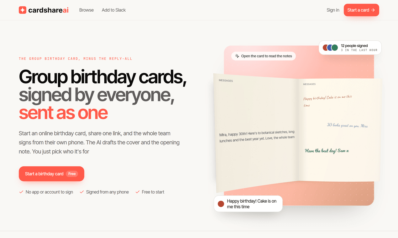 CardShare screenshot 2