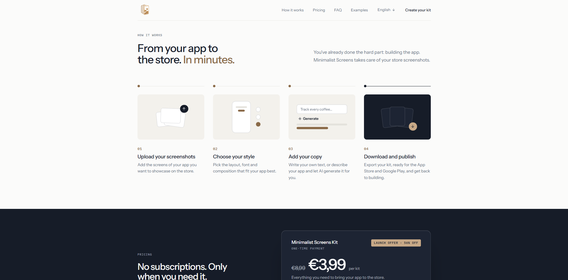 Minimalist Screens screenshot 2