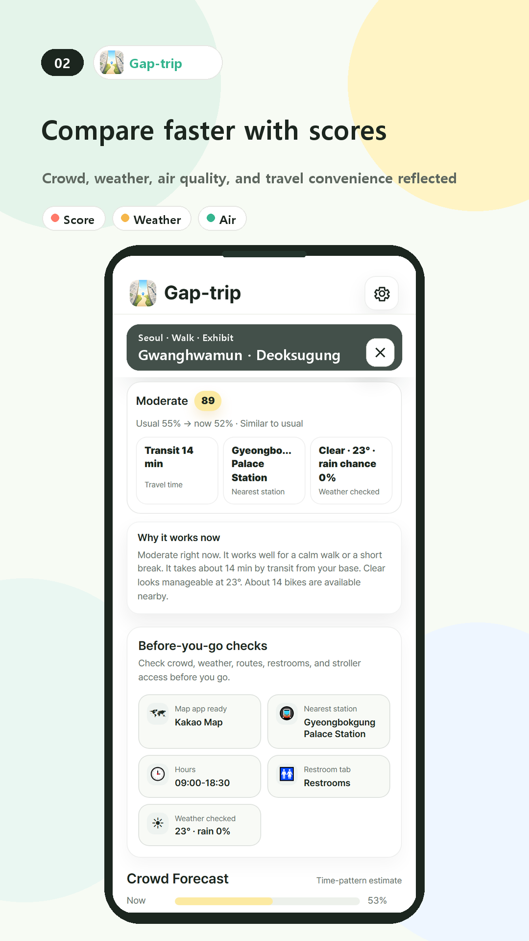 Gap-trip: Korea Outing Guide screenshot 2