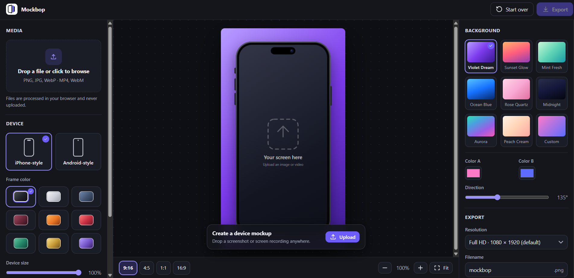Mockbop screenshot 2