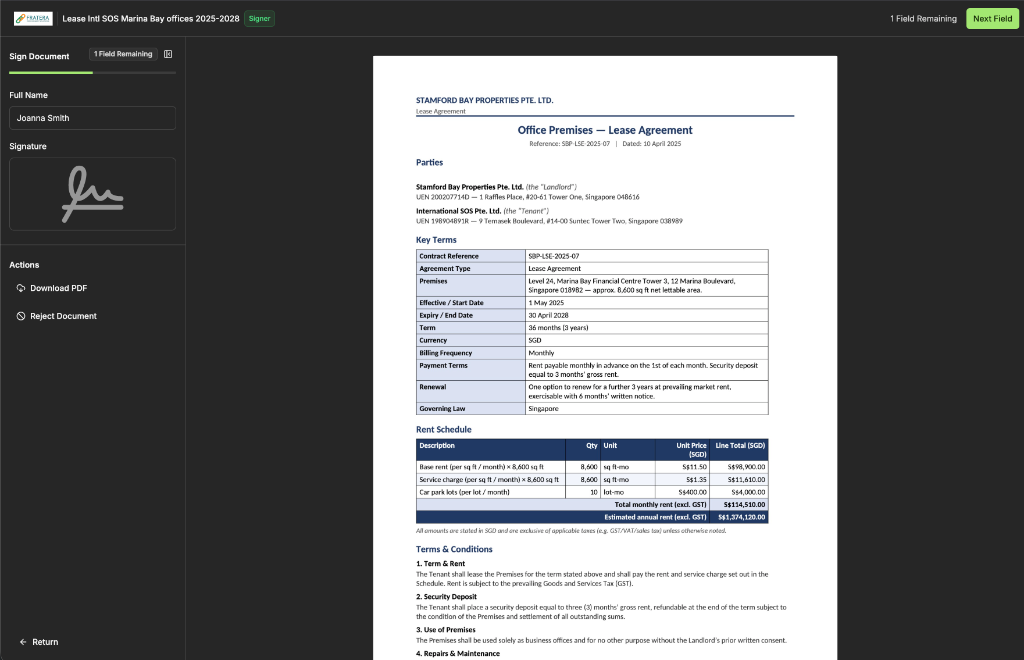 Fratera Procurement Solutions screenshot 5