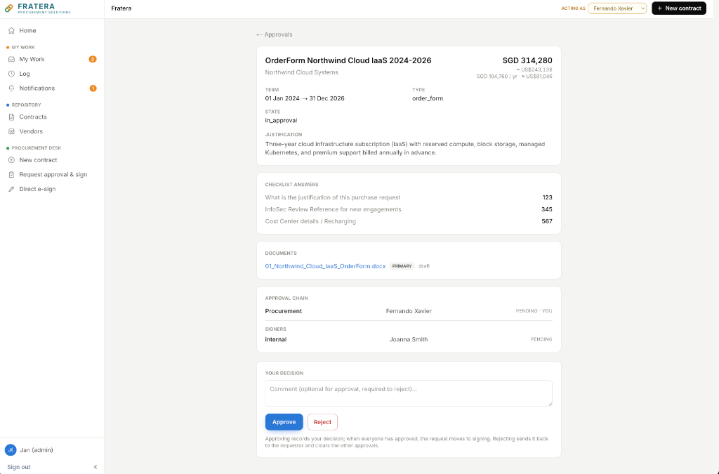 Fratera Procurement Solutions screenshot 3