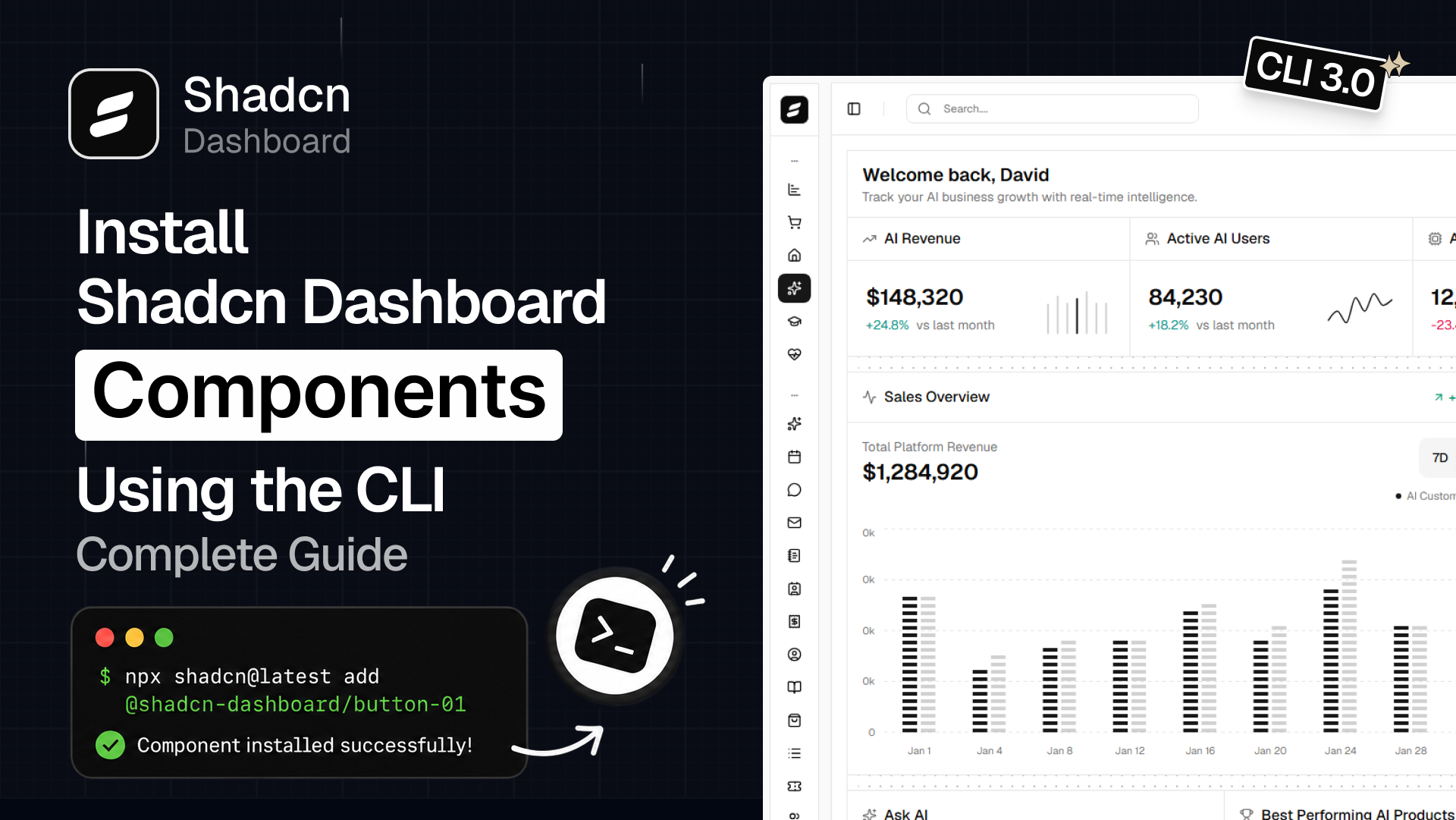 Shadcn Dashboard screenshot 4