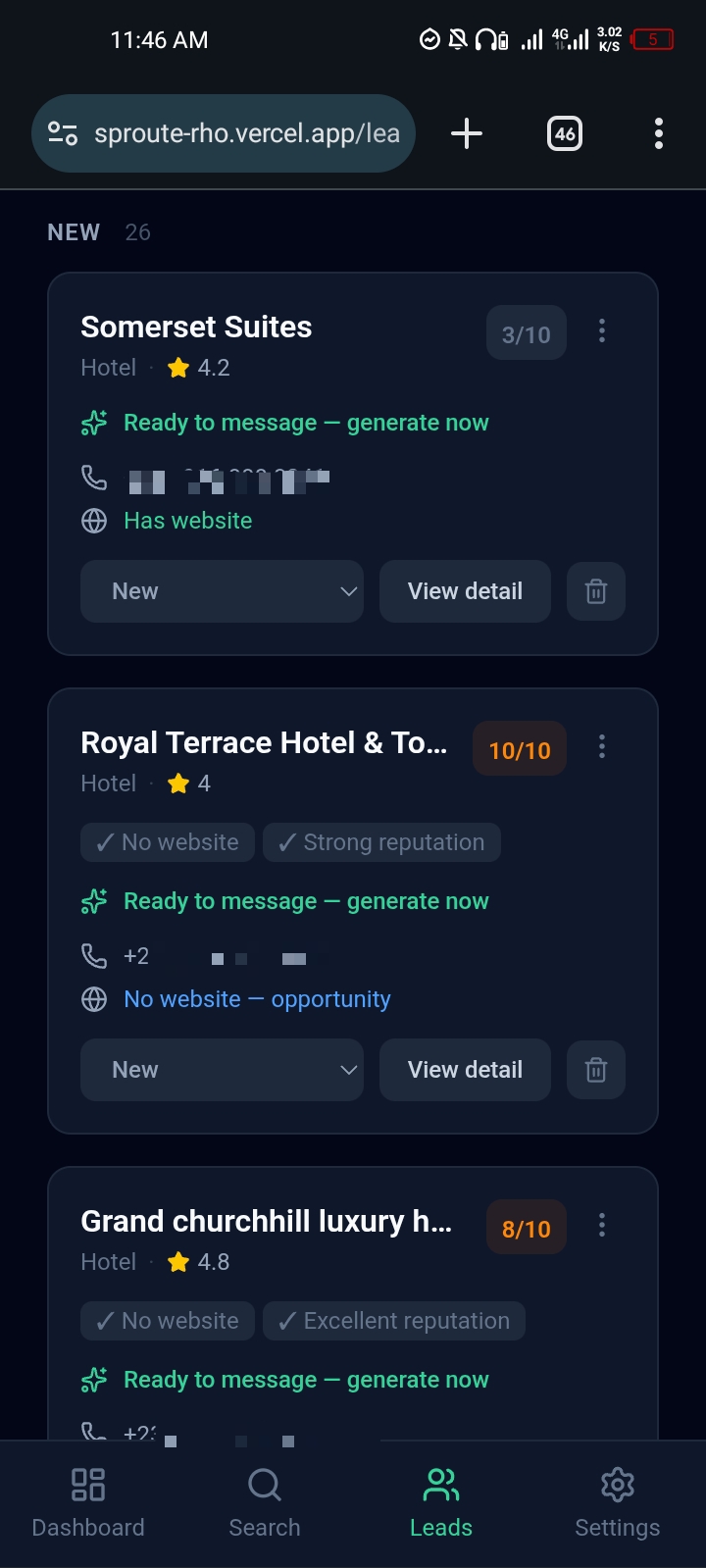 Sproute screenshot 3