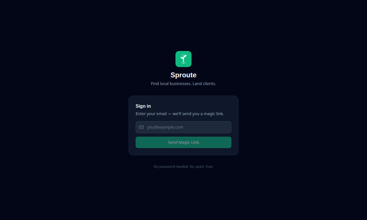 Sproute screenshot 2